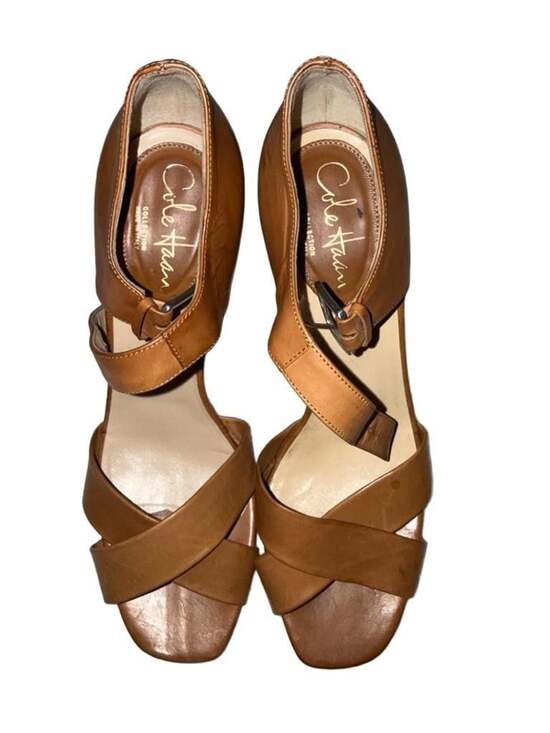 Cole Haan Shoes - Cole Haan Collection Sandals Size 8B Brown Leather Heels Shoes